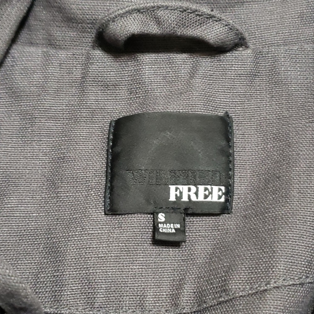 Wilfred Free Aritzia Rayder Moto Jacket Linen Blend Gray Small - Picture 7 of 12